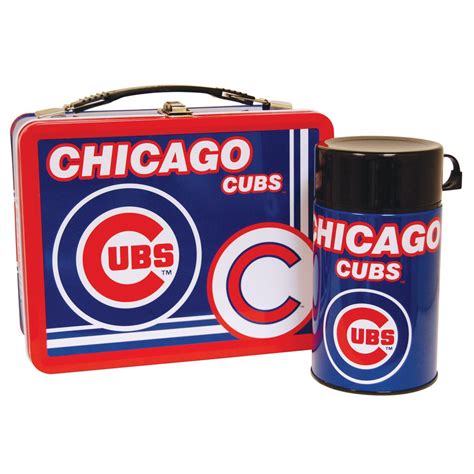 chicago cubs metal lunch box|Amazon.com: Chicago Cubs Lunch Box.